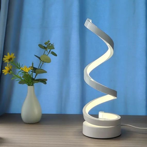 Дизайнерська LED-лампа Spiral Glow – стильне освітлення для вашого простору | Зображення 1