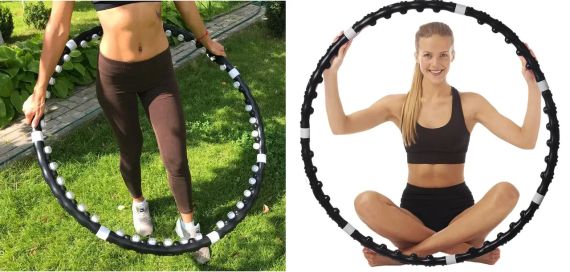 Обручний масажний обруч Хула Хуп з магнітами Massaging exerciser | Зображення 2
