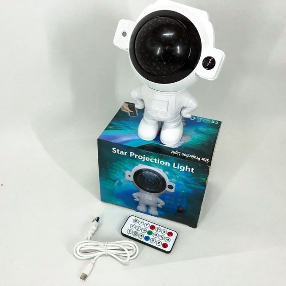 Нічник астронавт з проекцією, Дитячий лазерний нічник проектор зоряного неба космонавт BR-95 | Зображення 6