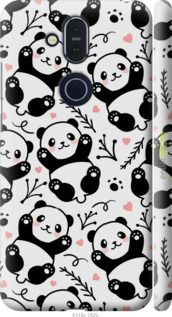 Чохол на Nokia 8.1 Панди "4318m-1620-2448"