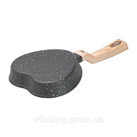 Сковородка для омлета с антипригарным покрытием 16*13*5,3 см серая HP39574C | Зображення 2