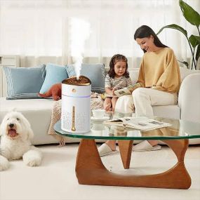 Увлажнитель воздуха с подсветкой Fog Humidifier 8496 Бело-золотой