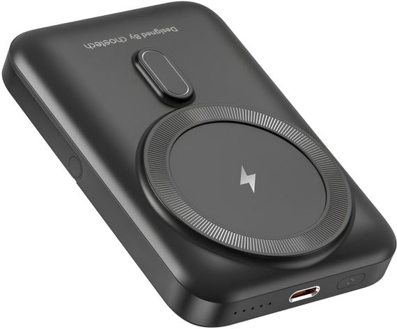 УМБ Choetech Magnetic Wireless 10000mAh 20W PD USB-C In/Out, with holder, Qi-15W Black | Зображення 2