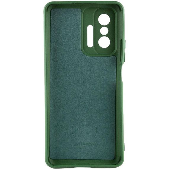 Чехол Silicone Cover Ummi Lakshmi Full Camera (AA) для Xiaomi 11T / 11T Pro Зеленый / Dark green | Зображення 1