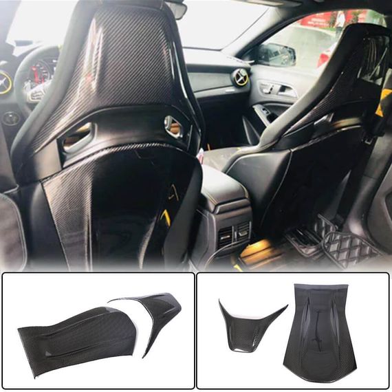Накладки на сиденья из Dry Carbon для Mercedes C-сlass W205 2014-2021 гг | Зображення 1