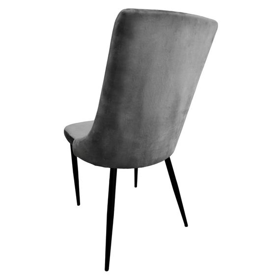 Крісло (стілець) для кухні обіднє Bonro Бонро B-426 велюр сіре (42400340) | Зображення 5