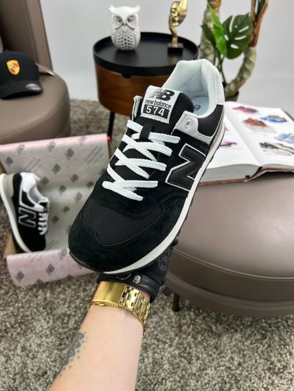 Мужские кроссовки New 574 Black White Grey Динаміка твого стилю весна / літо / осінь A4173 45 29 | Зображення 5