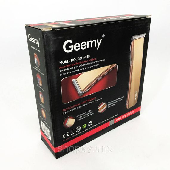 Бездротова електробритва GEMEI GM-6048, Електробритва з насадками для бороди, Підстригальна машинка WV-29 | Зображення 2