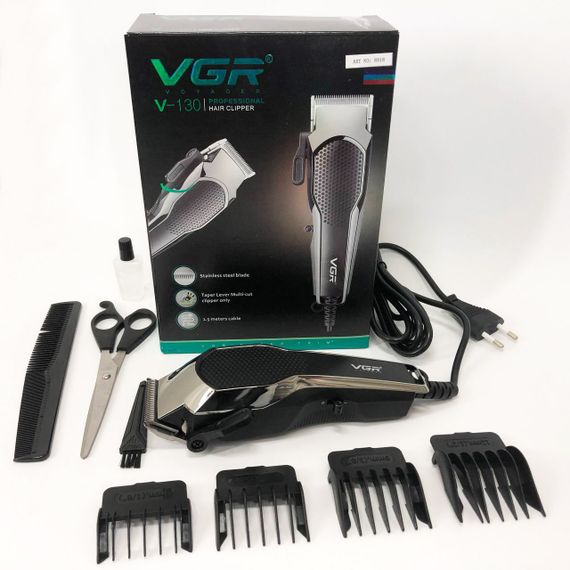 Машинка для стрижки с дополнительными насадками VGR, Машинка для стрижки посеченных волос KN-53 | Зображення 7