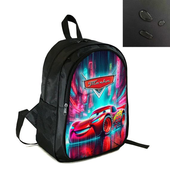 Рюкзак школьный/городской 38×28см с принтом Тачки Молния МакКуин детский, подростковый,спортивный (4264)