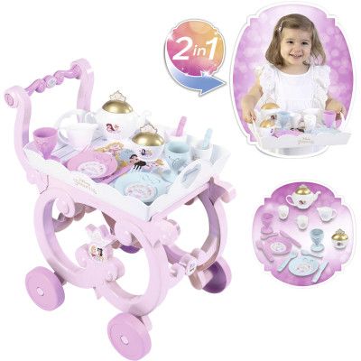 Игровой набор Smoby Тележка Дисней Принцессы со съемным подносом с сервизом 17 аксессуаров (312502) | Зображення 9