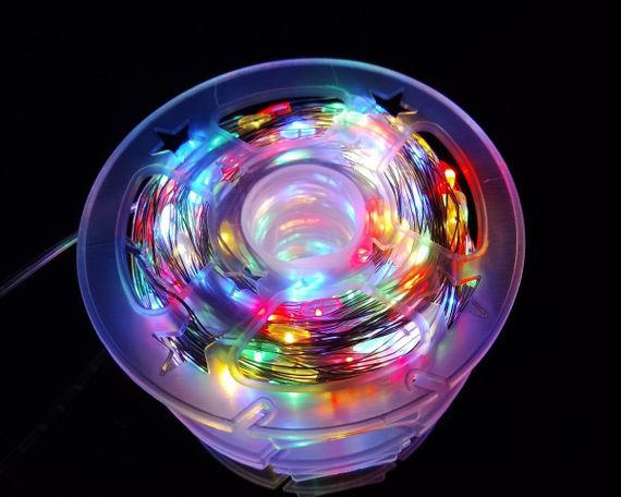 Гирлянда от USB "светодиодные капли" 50м, 500LED, мульти цвет, 8 режимов + пульт | Зображення 1