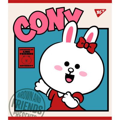 Тетрадь Yes А5 Line Friends 12 листов клетка (766795) | Зображення 4