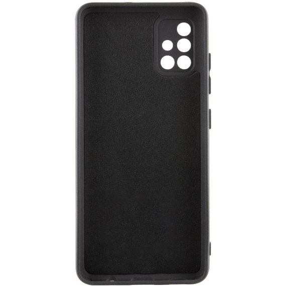 Чохол TPU GETMAN Liquid Silk Full Camera для Samsung Galaxy A71 Чорний / Black | Зображення 3