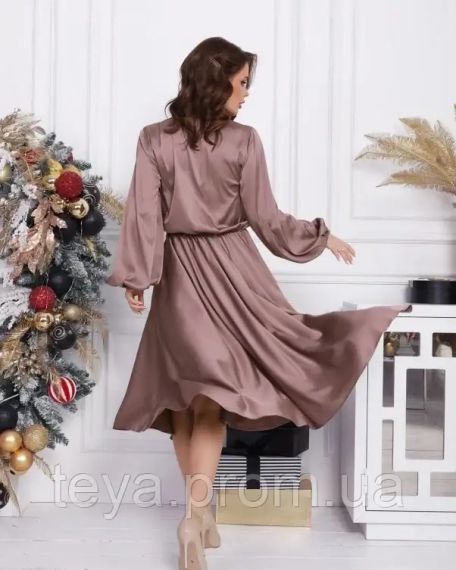 Плаття для жінок колір бежевий розмір M FI_000508 | Зображення 2