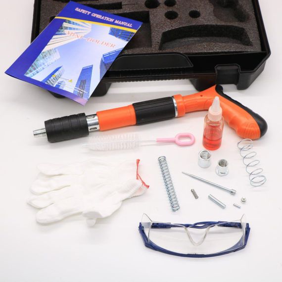 Пневматичний пістолет для забивання цвяхів, в кейсі / Ручний степлер для цвяхів / Нейлер | Зображення 7