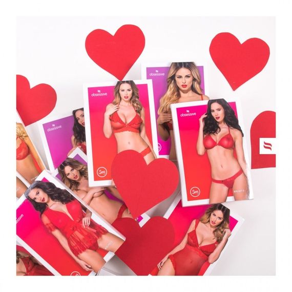 Комплект Obsessive Nudelia top & panties pink S/M sexstyle | Зображення 6