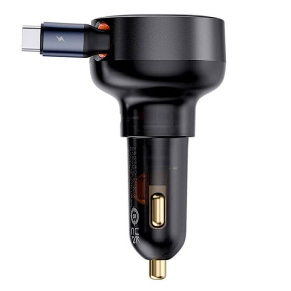 АЗП Baseus Enjoyment Pro 60W (1USB-C) + висувний кабель Type-C (C00057802111-01) | Зображення 2