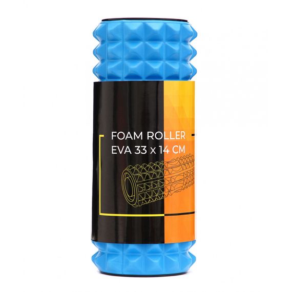 Масажний ролик Cornix EVA 33 x 14 см (валик, ролер) XR-0340 Blue | Зображення 1
