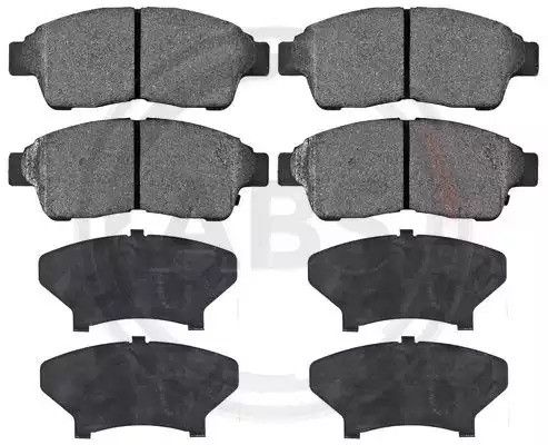 Колодки передні гальмівні Camry/Carina/Celica/Corolla/Corona (90-02), ABS (36777) | Зображення 1