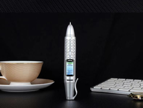 Ручка портативний мобільний телефон з камерою 0.08 MP і Bluetooth AK 007 (Сірий)
