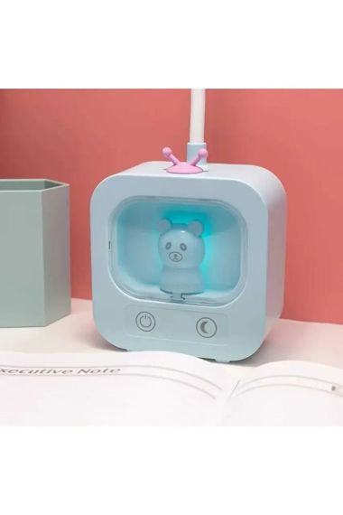 Светодиодная настольная лампа с движущейся головкой и RGB - подсветкой Плюшевого Мишки DIGAD 1943 | Зображення 1