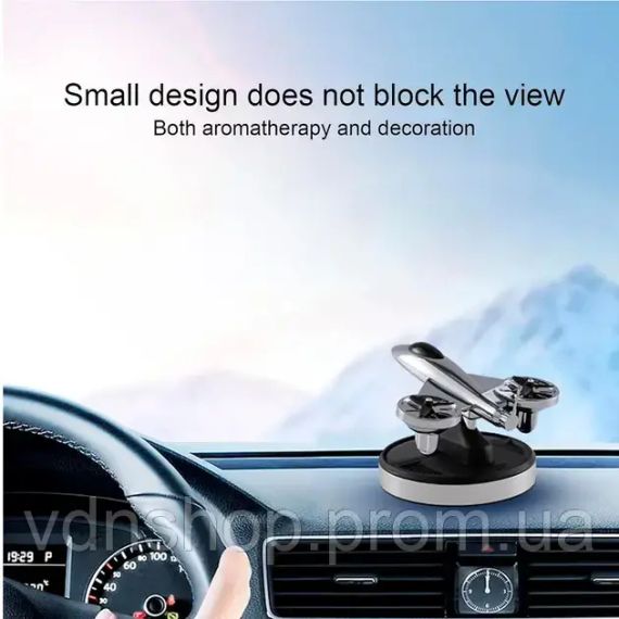 Ароматизатор на сонячних батареях у машину Літак винищувач з турбінами | Зображення 5