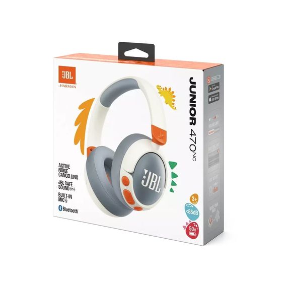 Навушники JBL JR 470 NC White (JBLJR470NCWHT) | Зображення 8