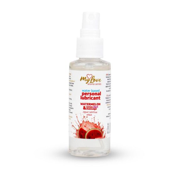 2в1 лубрикант та масажний гель - MyLove Aroma Series Intim&Massage Watermelon, 50 мл Sex Aura