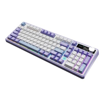 Клавиатура Ajazz AK980 Clear Sky Switch Purple RGB USB/Wireless/Bluetooth UA Purple (AK980-CS-PWB) | Зображення 9