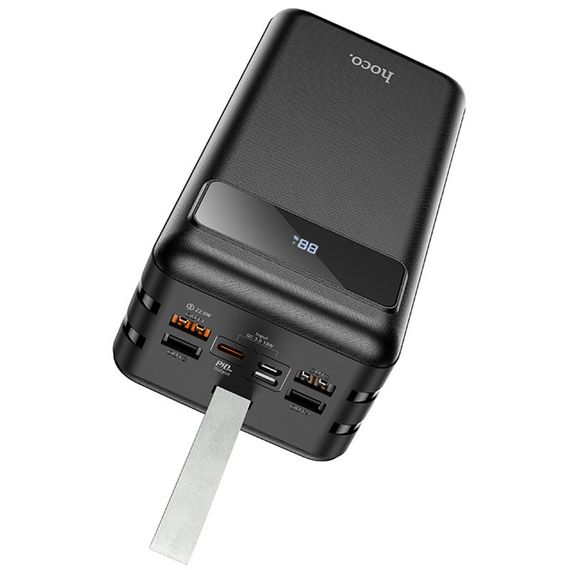 Портативное ЗУ Power Bank Hoco J86B Electric 22.5W+PD20W 60000 mAh Черный | Зображення 1