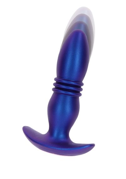 Анальна пробка з вібрацією та фрикціями Toy Joy The Tough, з пультом, синій Sex Aura | Зображення 1