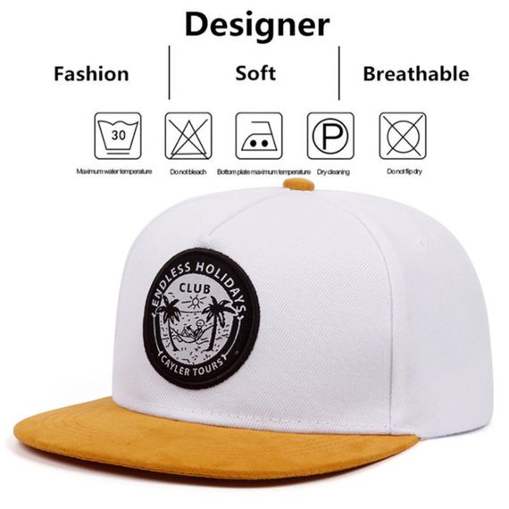 Кепка снепбек (Snapback) Holidays club 56-61р Білий (9044) | Зображення 2