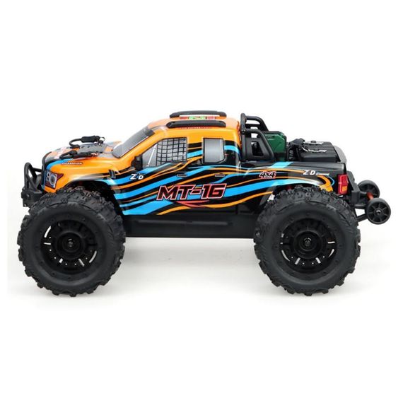 Машинка на радіокеруванні ZD Racing MT16 RTR 4WD 1/16 Monster Truck Brushless (Orange) | Зображення 1