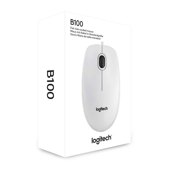 Миша Logitech Optical Mouse B100 White | Зображення 2