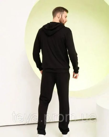 Спортивний костюм колір чорний розміри 3XL, XXL, XL, L, M, S FI_009535 | Зображення 2