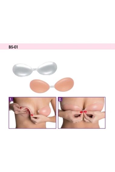Силіконовий бюстгальтер-невидимка, без бретелей, чаша D | Зображення 1