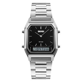 Годинник S2kmei 1220SIBK Silver-Black