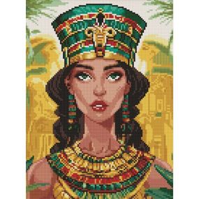 Алмазна мозаїка "Єгипетська принцеса 30х40 см