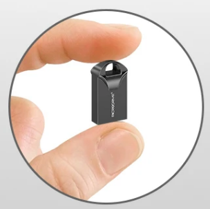 USB флешнакопичувач флешка MicroDrive брелок компактна метал 4Gb | Зображення 1