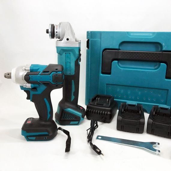 Набор 2 в 1 шуруповёрт + гайковёрт в чемодане 2 аккумулятора ER-89 | Зображення 7