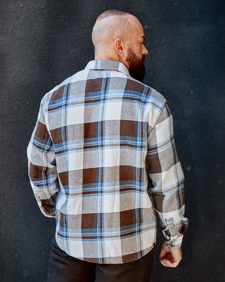 Теплая рубашка Рио голубо-белый S XL | Зображення 5