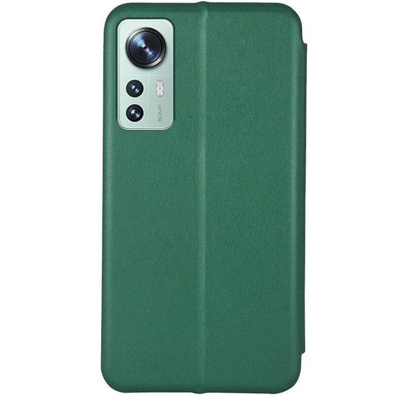 Кожаный чехол-книжка Classy для Xiaomi 12 Lite Зеленый | Зображення 1