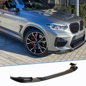 Накладка на передній бампер Lip V2 (для F98 2018-2021, Карбон) для BMW X4 G02 2018- рр