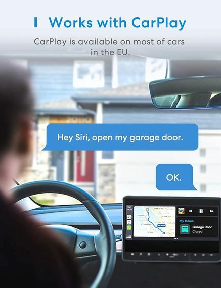 Контроллер открывания гаражных ворот Meross Smart WiFi с управлением через приложение, совместимо с Alexa, Google Assistant | Зображення 3