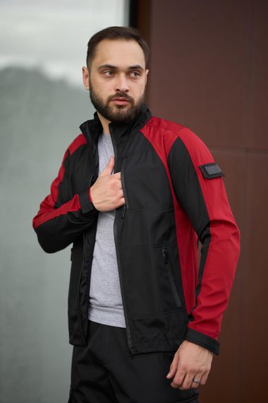 Куртка чоловіча soft shell light "iForce" Intruder червона | Зображення 3