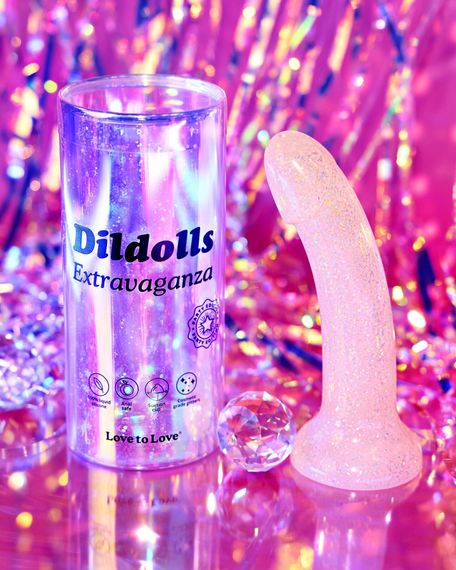 Дилдо з блискітками Love To Love DILDOLLS - EXTRAVAGANZA, ультрам’який | Зображення 3