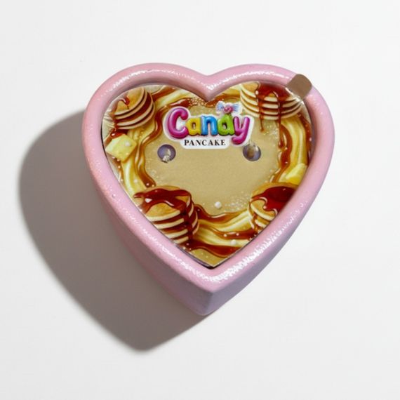 Масажна свічка з ароматом панкейка Candy Pancake у формі серця, 70 мл Sex Aura | Зображення 7