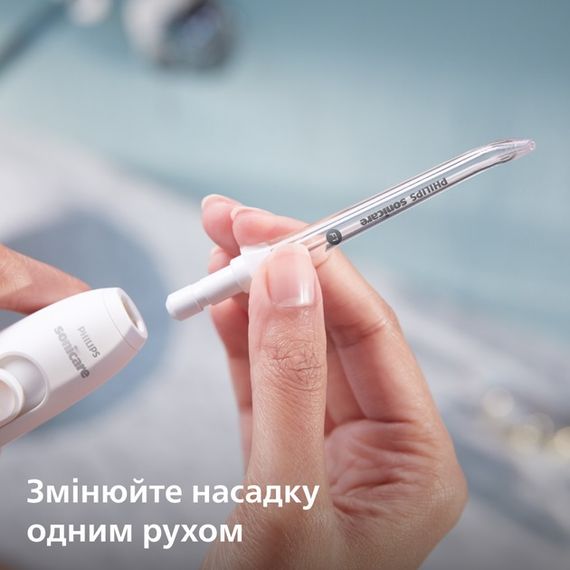 Насадка для ирригатора Philips SoniСare F1 Power Flosser HX3042-00 2 шт белая | Зображення 3