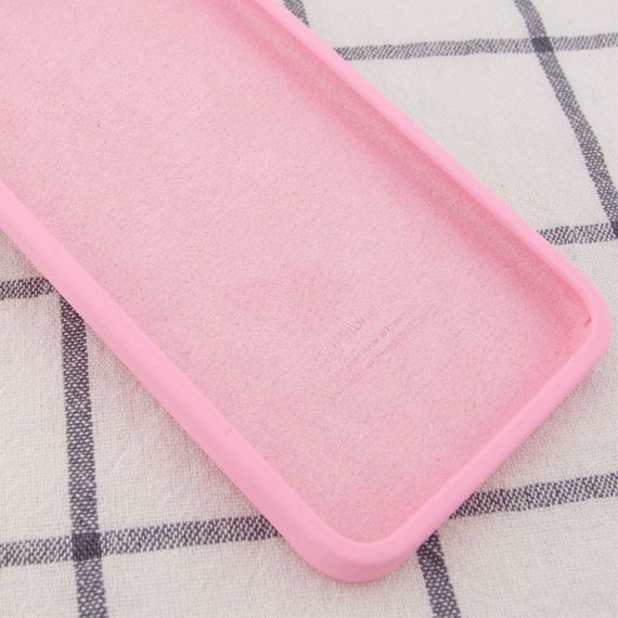 Чохол Silicone Case Square Full Camera Protective (AA) для Apple iPhone 6/6s (4.7") Рожевий / Light pink | Зображення 2